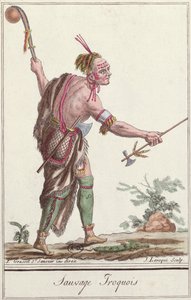 イロコイサベージ、J。ラロックによって彫刻された「百科事典デヴォヤージュ」から、1796年